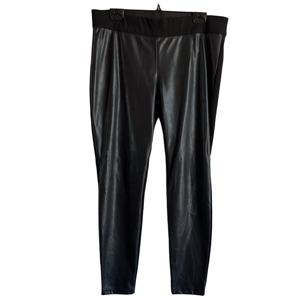 LL119 Joe Fresh Black Skinny Pants with Elastic Waistband